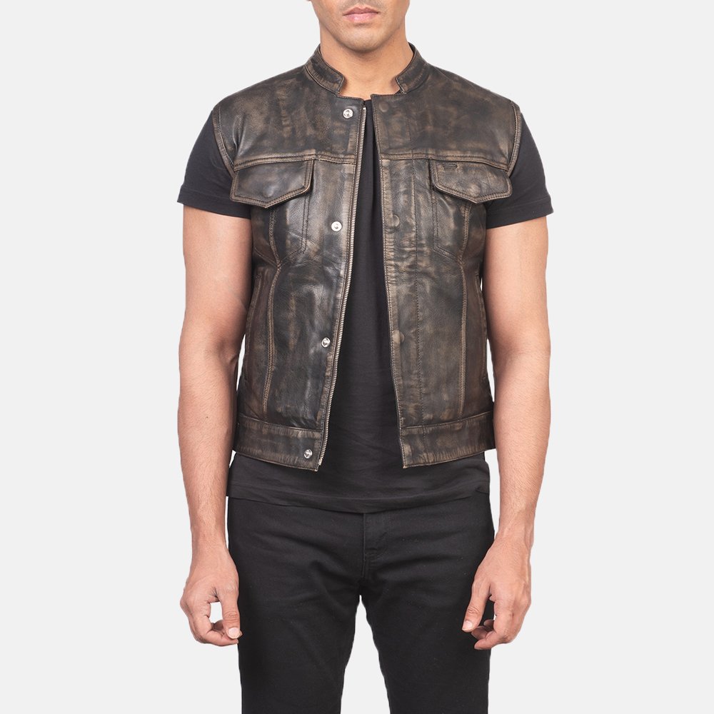 Mens Atlas Moto Distressed Brown Vest_3625-4-1618223749866